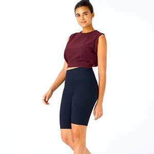 Women's Burgundy Sleeveless Top